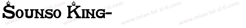 Sounso King字体转换